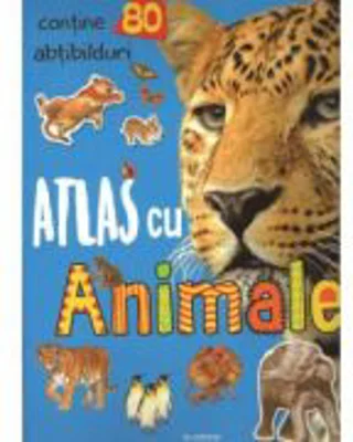 Atlas cu Animale (contine 80 de abtibilduri)