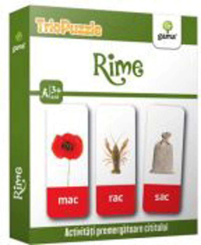 Triopuzzle. Rime. Activitati premergatoare cititului