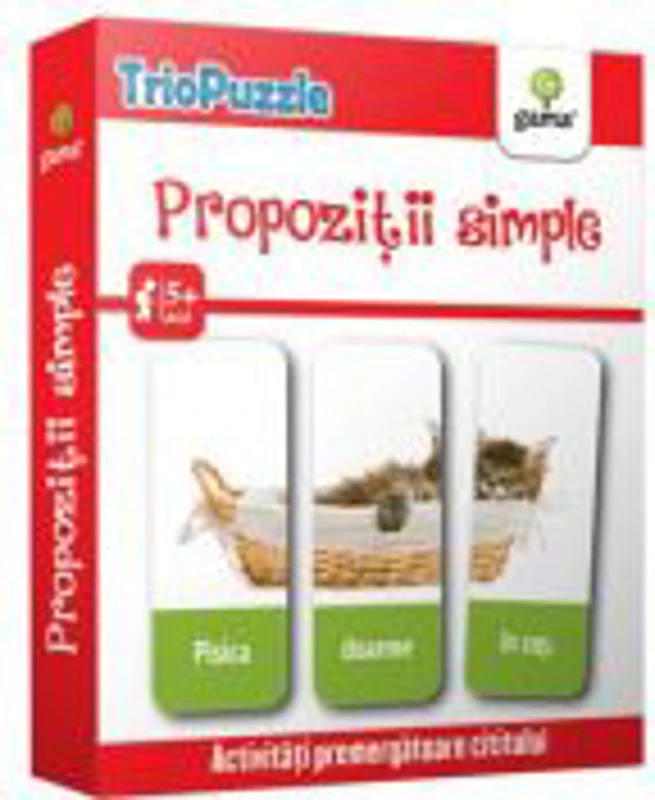 Triopuzzle. Propozitii simple. Activitati premergatoare cititului