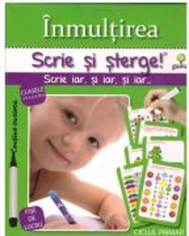 Scrie si sterge! Expert Matematica. Inmultirea. Fise de lucru clasa a 3-a