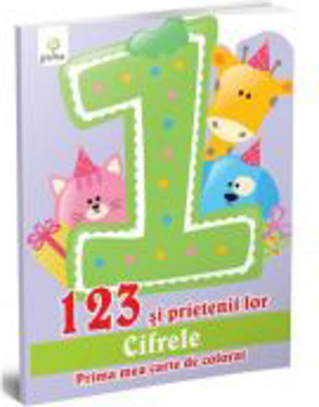 Prima mea carte de colorat - 123 si prietenii sai