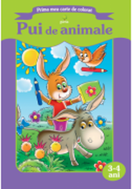 Prima mea carte de colorat - Pui de animale