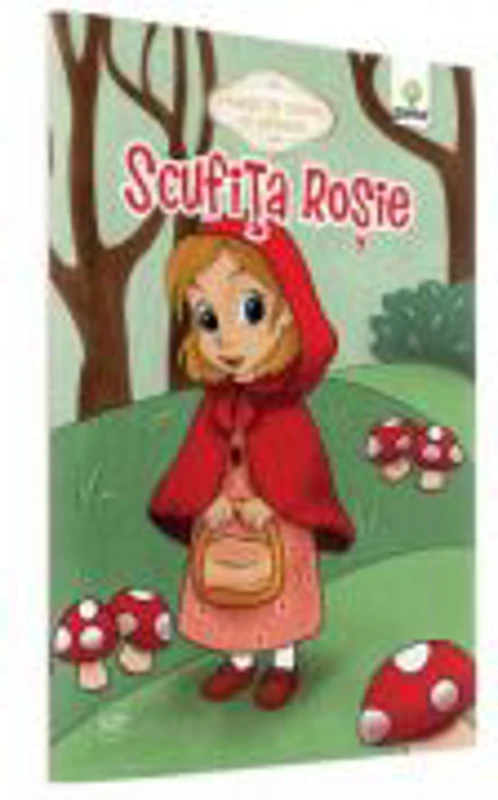 Povesti de colorat cu sabloane - Scufita Rosie