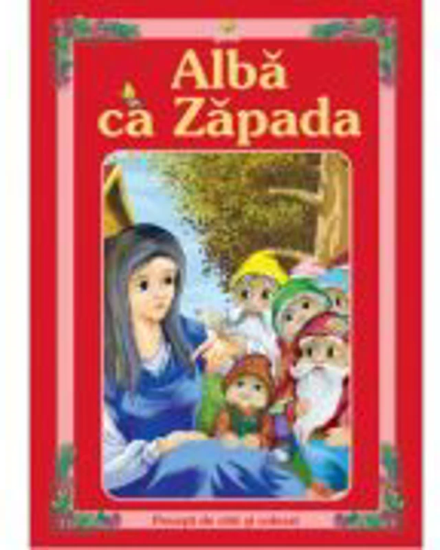 Povesti de citit si colorat - Alba ca zapada