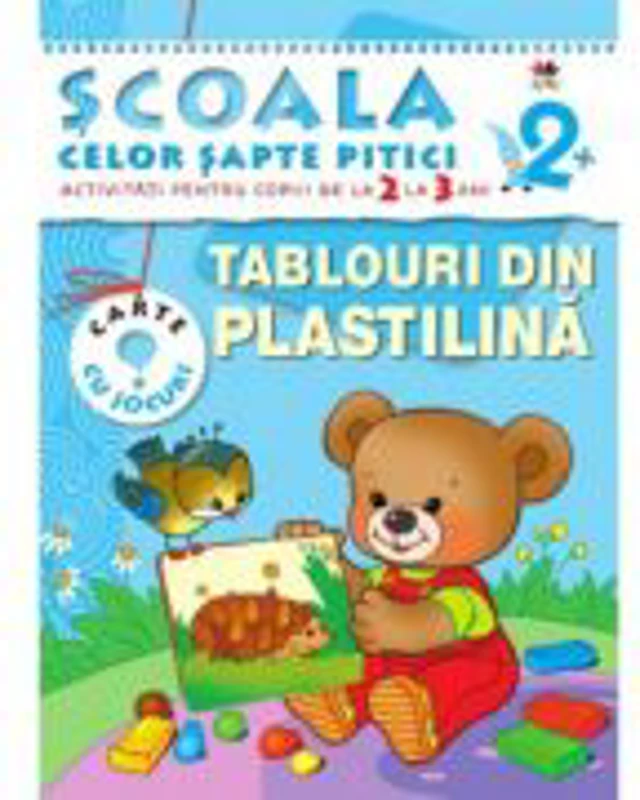 Tablouri din plastilina (2-3 ani). Scoala celor sapte pitici