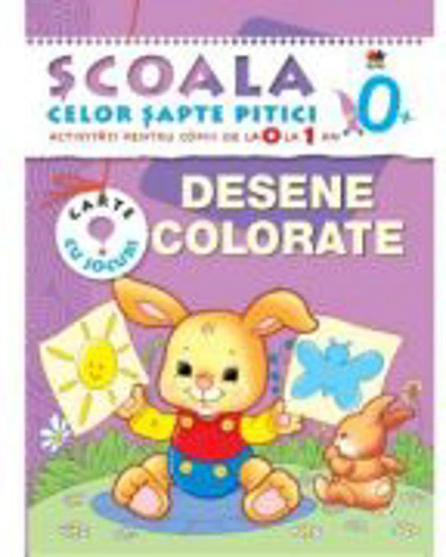 Desene colorate. (0-1 ani). Scoala celor sapte pitici