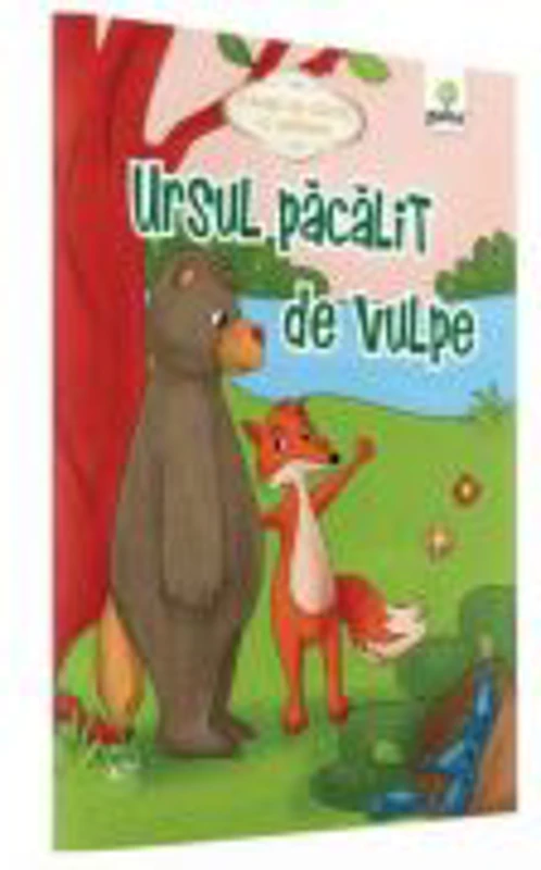 Povesti de colorat cu sabloane - Ursul pacalit de vulpe