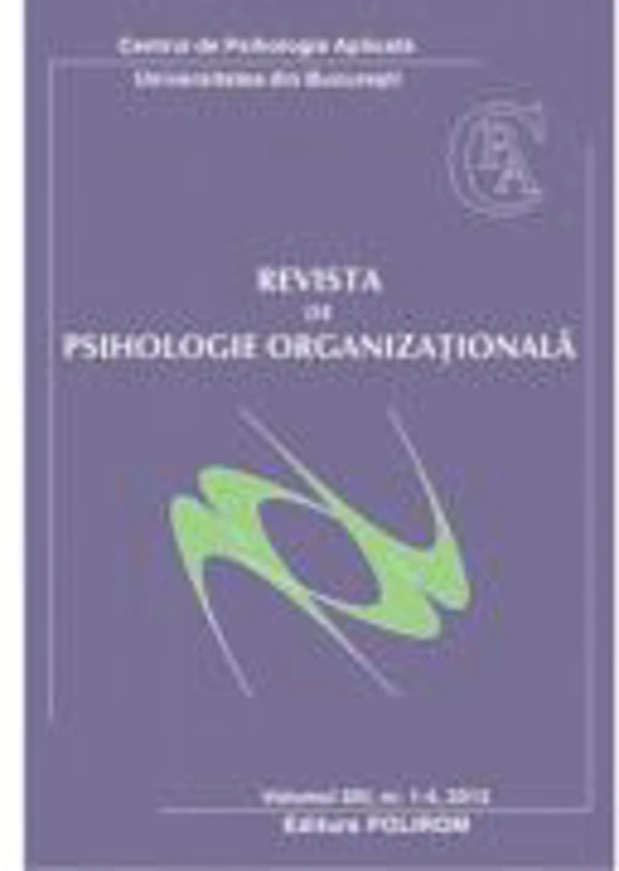 Revista de psihologie organizationala, volumul XIII, nr. 1-4/2013 - Mihaela Roco