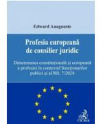 Profesia europeana de consilier juridic - Edward Anagnoste