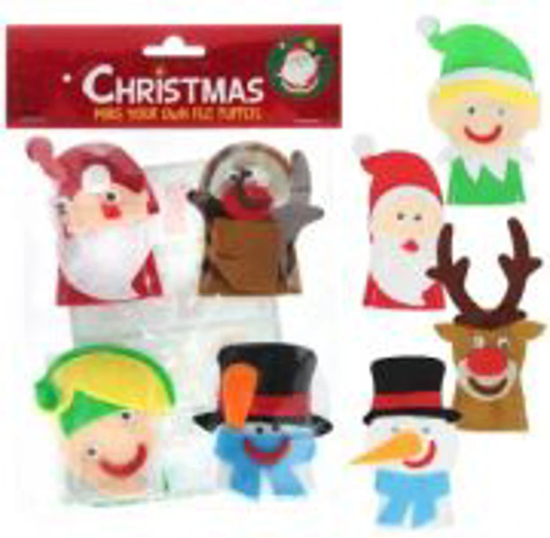 Set creativ Creeaza papusi pentru deget, tematica Craciun