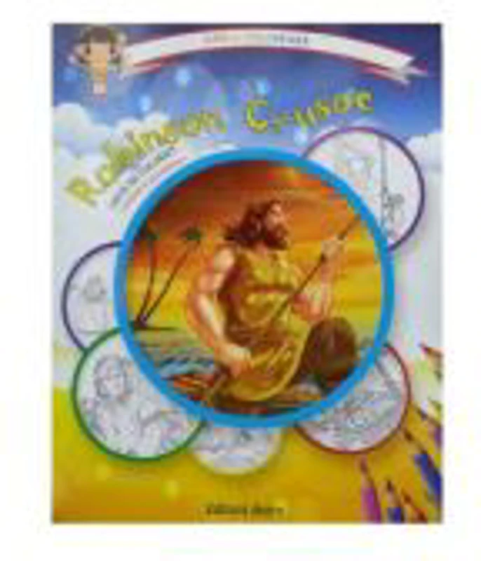Robinson Crusoe: carte de colorat + poveste. Carla coloreaza