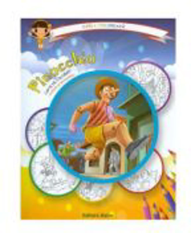 Pinocchio: carte de colorat + poveste. Carla coloreaza