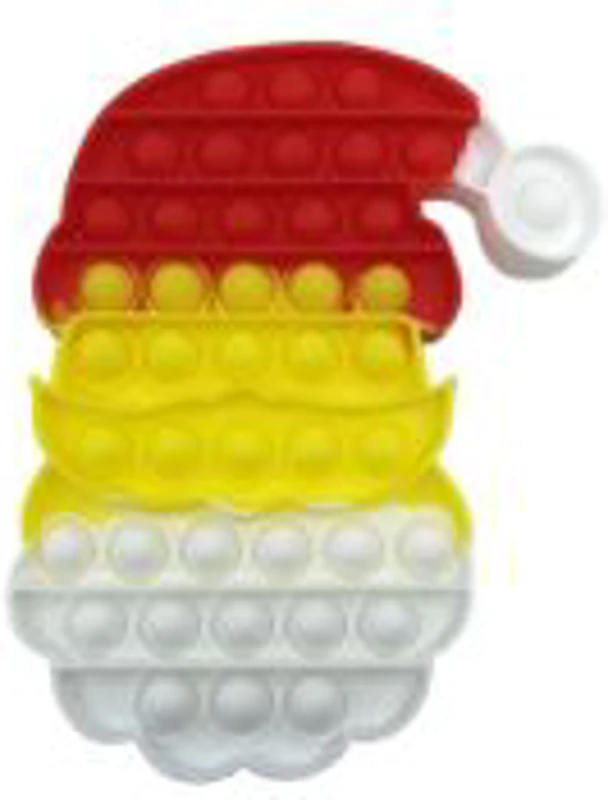 Jucarie antistres din silicon Pop it now and flip Cap Mos Craciun multicolor, FLIPPY
