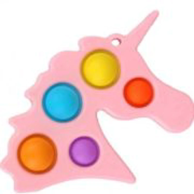 Jucarie antistres din silicon Pop it now and flip unicorn roz, FLIPPY