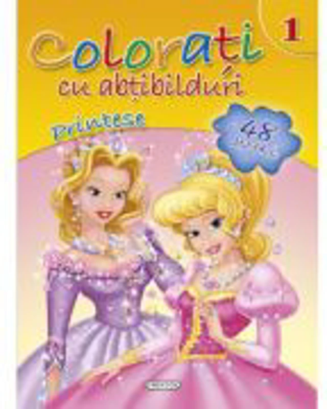 Colorati cu abtibilduri 1 - Printese