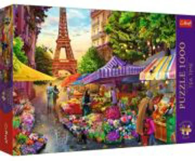 Puzzle 1000 piese Premium Plus Teatime. Piata de flori Paris, Trefl