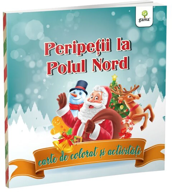 Peripeții la Polul Nord: carte de colorat și activități