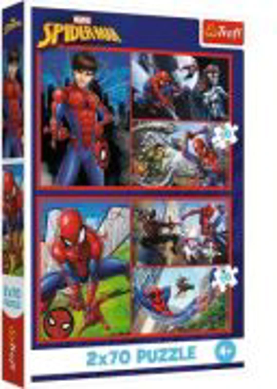 PUZZLE TREFL 2X70 MARVEL SPIDER-MAN AVENTURILE LUI SPIDER-MAN