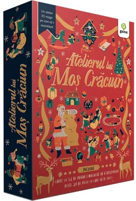 Atelierul lui Moș Crăciun + Set 3D - Paperback brosat - Gama