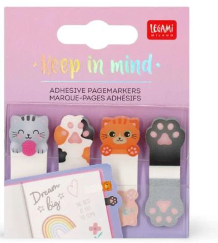 Semne de carte adezive (4 x 20), Keep in mind!- Kitty, Legami