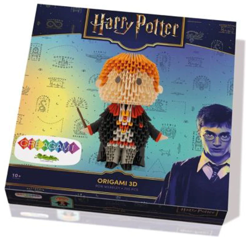 Kit origami cu 705 piese, Creagami, Ron Weasley, Harry Potter