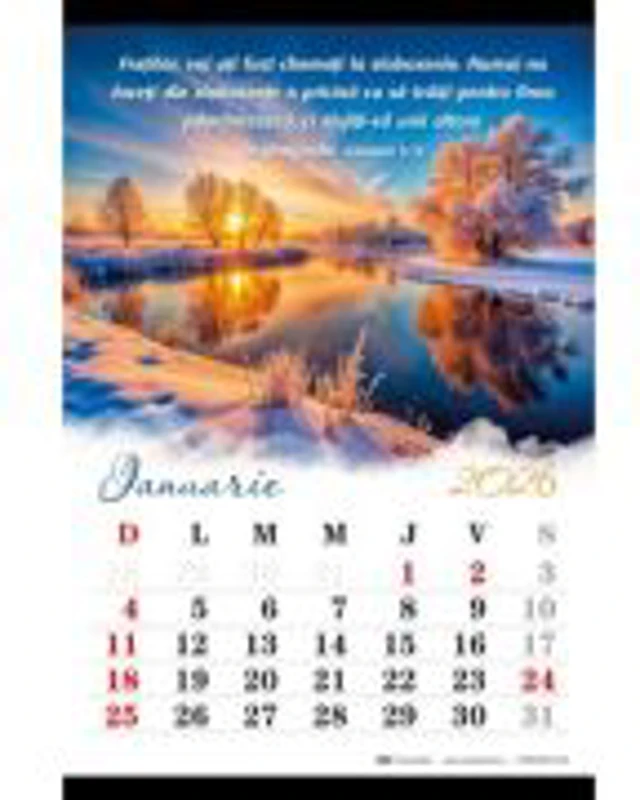 Calendar de perete 2026, format A4