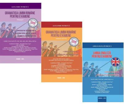 Set Admiterea la Academia de Politie 2026 conform programa DOOM 3. Gramatica limbii romane si Limba engleza pentru examene - Alexandru Petricica