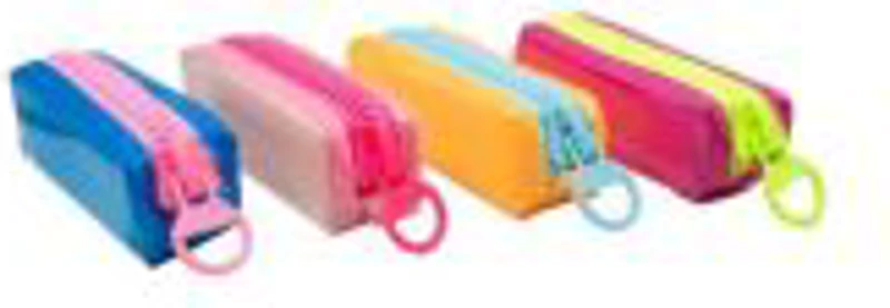 Penar neechipat CNX, 1 fermoar, transparent, dreptunghiular, neon, 6009