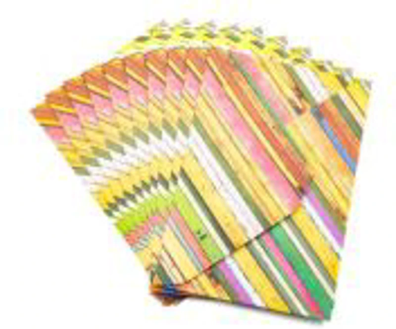 Plic color CNX, diverse culori, 110x160mm, model cu dungi, set 10 buc