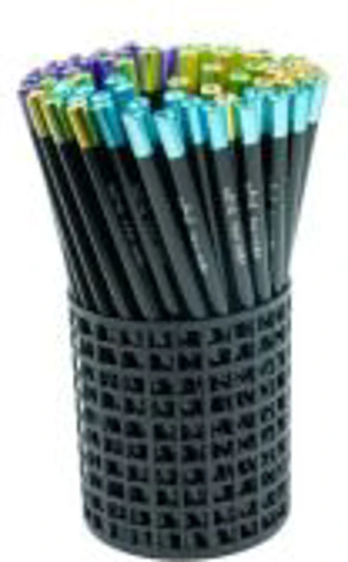 Creion grafit CNX Diamant 1998/26704-2011, HB, corp rotund metalic, acryl, cap diverse culori