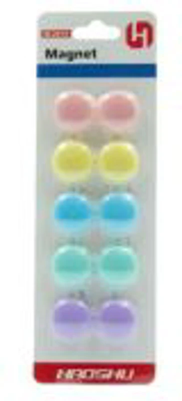 Magneti pentru tabla CNX 2010M, diametru 20mm, diverse culori pastel, set 10 buc
