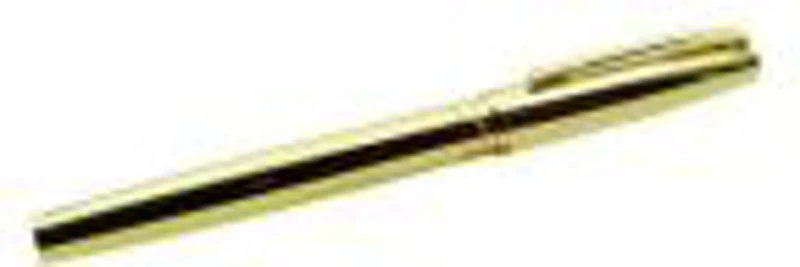 Stilou CNX KingKong, alimentare pompita, corp metalic auriu, penita ascunsa, clip auriu