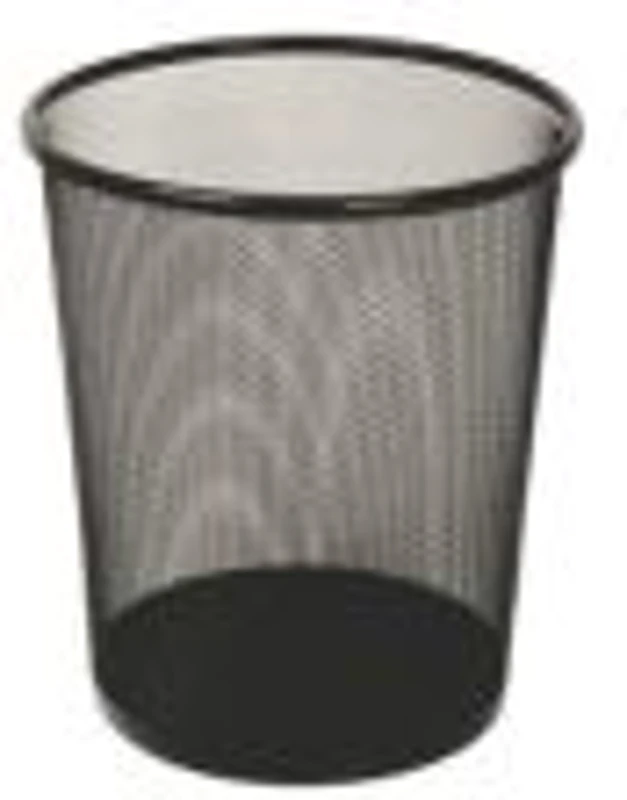 Cos de gunoi CNX 5003, pentru hartie, 12 litri, 24x27cm, plasa metalica, negru