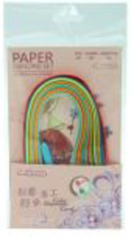 Hartie quilling, 6x280mm, diverse culori, set 150 buc + ac quilling, CNX, JM-3211