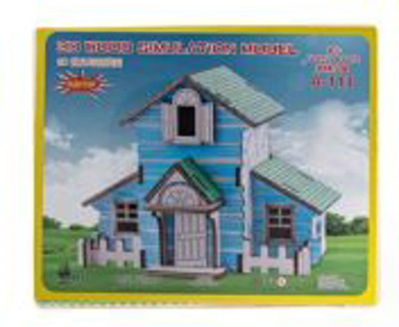 Puzzle lemn 3D - Casa din padure, 210x170mm, 2 foi, CNX, A-113