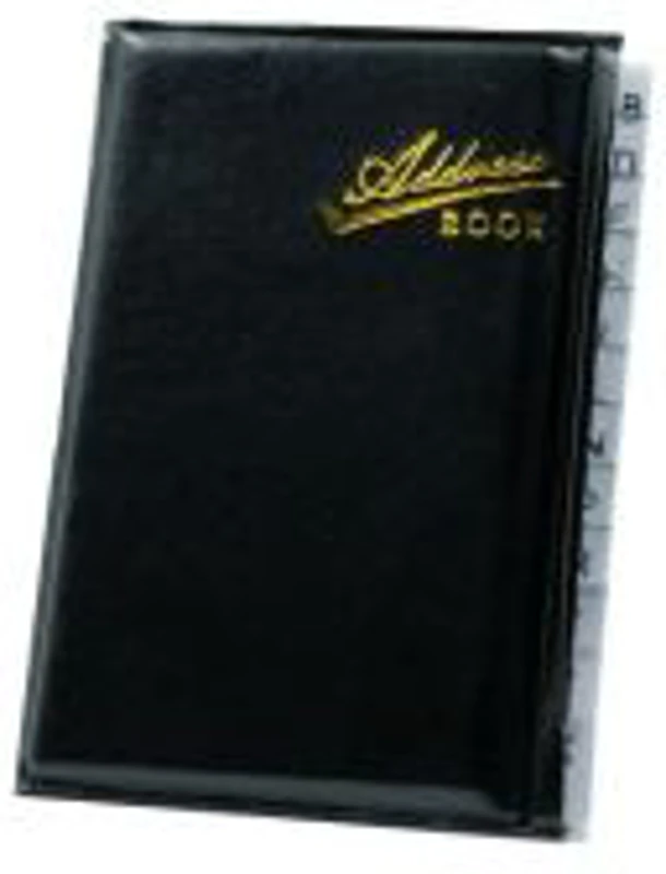 Agenda telefonica CNX 5084-40, mica, coperta imitatie piele, negru