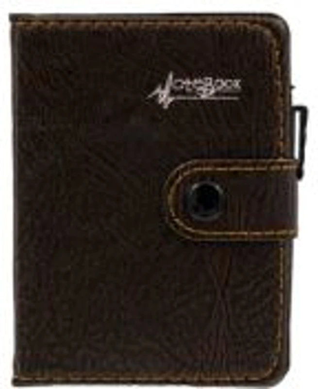 Agenda A7 nedatata CNX Lizy 4407 / 82100, 80 pagini, coperta imitatie piele maro, cu capsa