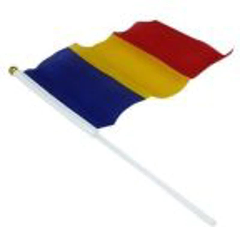 Steag Romania 20x30cm, cu bat plastic, CNX