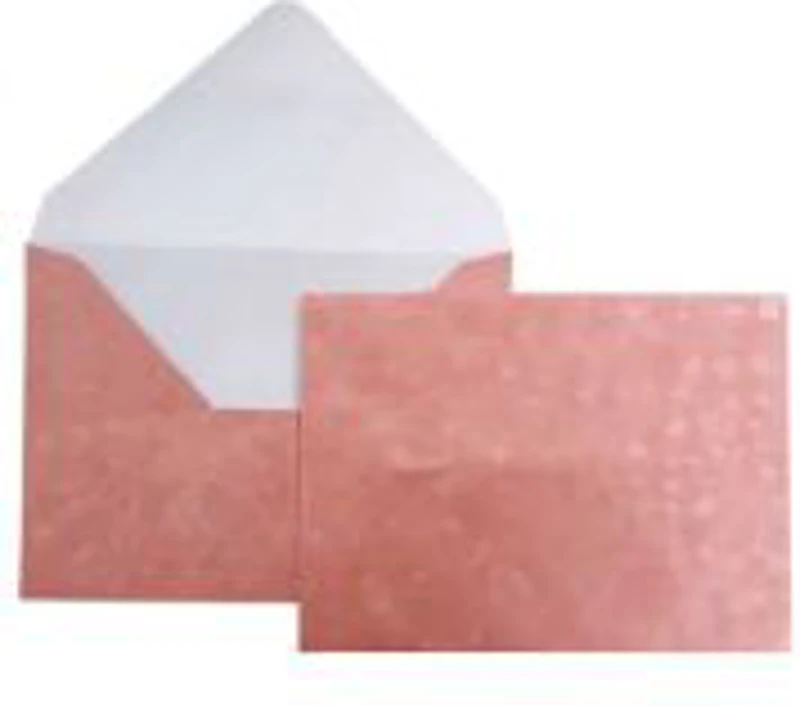Plic color CNX, roz metalizat, 120g/mp, 130x180mm, cu model, set 10 buc