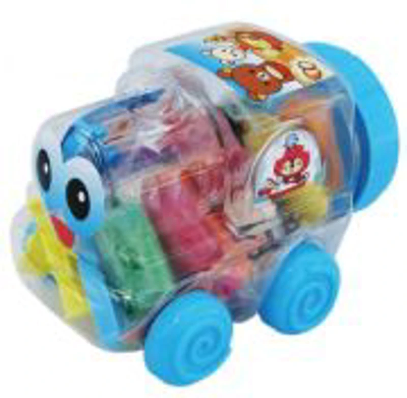 Plastilina Cnx 312, 219g, galetusa in forma de locomotiva, set 12 culori