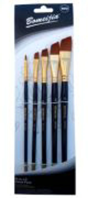 Pensula Cnx Bomeijia A5015X, varf nylon lat oblic, nr. 2,6,8,10,12, set 5 buc
