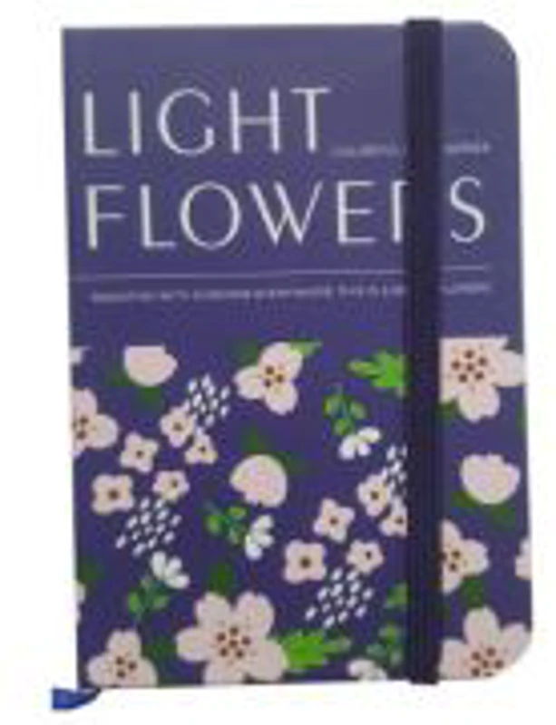 Jurnal A7 CNX Light Flowers 3781-38L, 160 pagini, coperta carton diverse culori, cu elastic