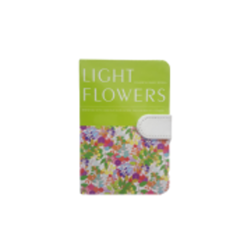 Jurnal A6 CNX Light Flowers 9601-1L, 200 pagini, coperta carton, cu magnet