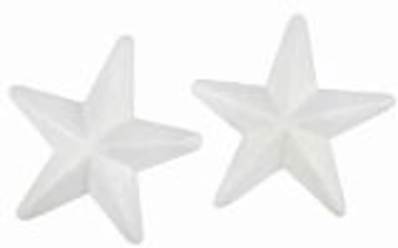 Accesorii creatie - polistiren - steluta, alb, 12cm, set 2 buc, Colorarte