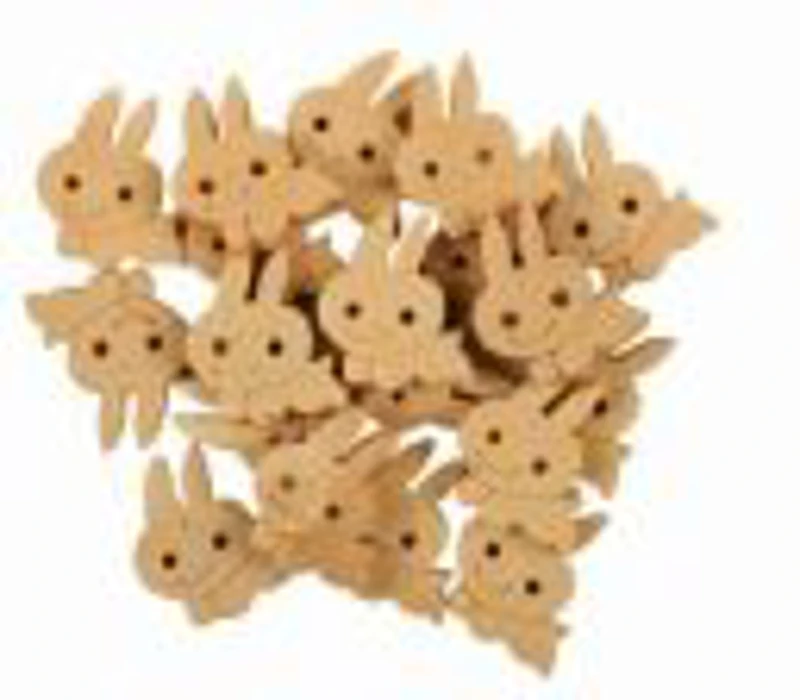 Accesorii creatie - lemn - pisica, natur, set 20 buc, Colorarte