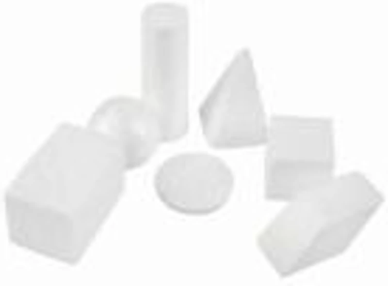 Accesorii creatie - polistiren - forme geometrice, alb, set 7 buc, Colorarte
