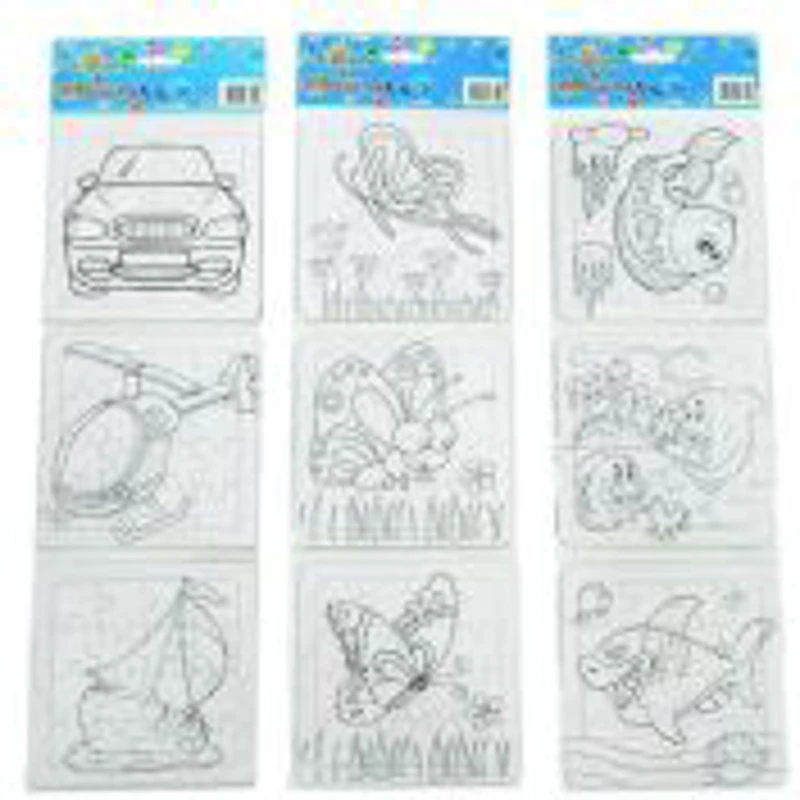 Puzzle carton 3in1 16 piese Colorarte de colorat, diverse modele, E-008, 3+ ani