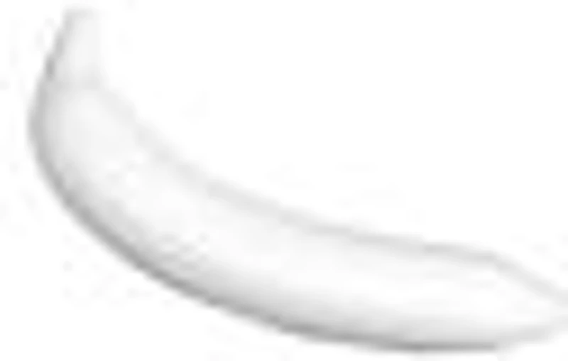 Accesorii creatie - polistiren HD - banana, alb, 18.5cm, Colorarte
