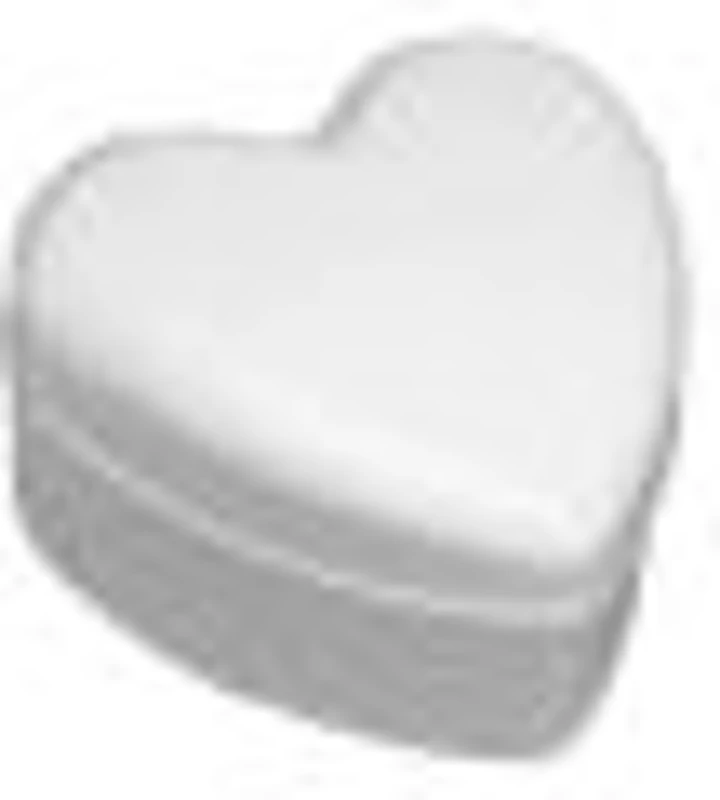 Accesorii creatie - polistiren HD - cutie inima, alb, 14x8x14cm, Colorarte
