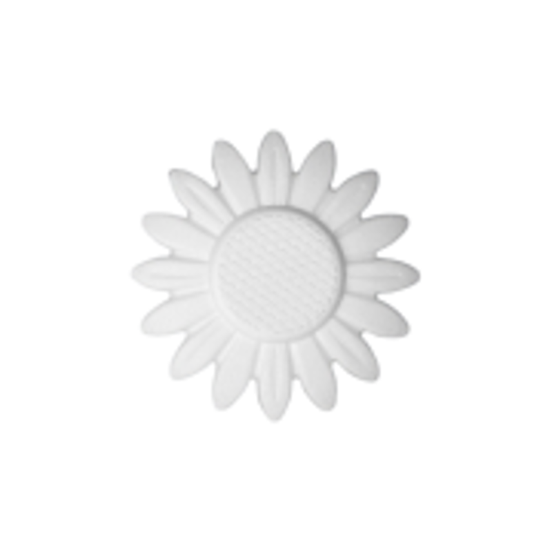 Accesorii creatie - polistiren HD - floarea soarelui, alb, 15x15x1.6cm, Colorarte